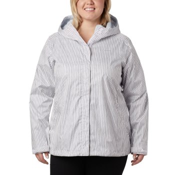 Columbia Ženske Jakne - Ridge Gates Plus Size Bijele Prugice | DQTL-58136